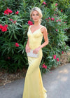 Maria | Mermaid Yellow Maxi Formal Dress Near Me Color Yellow
