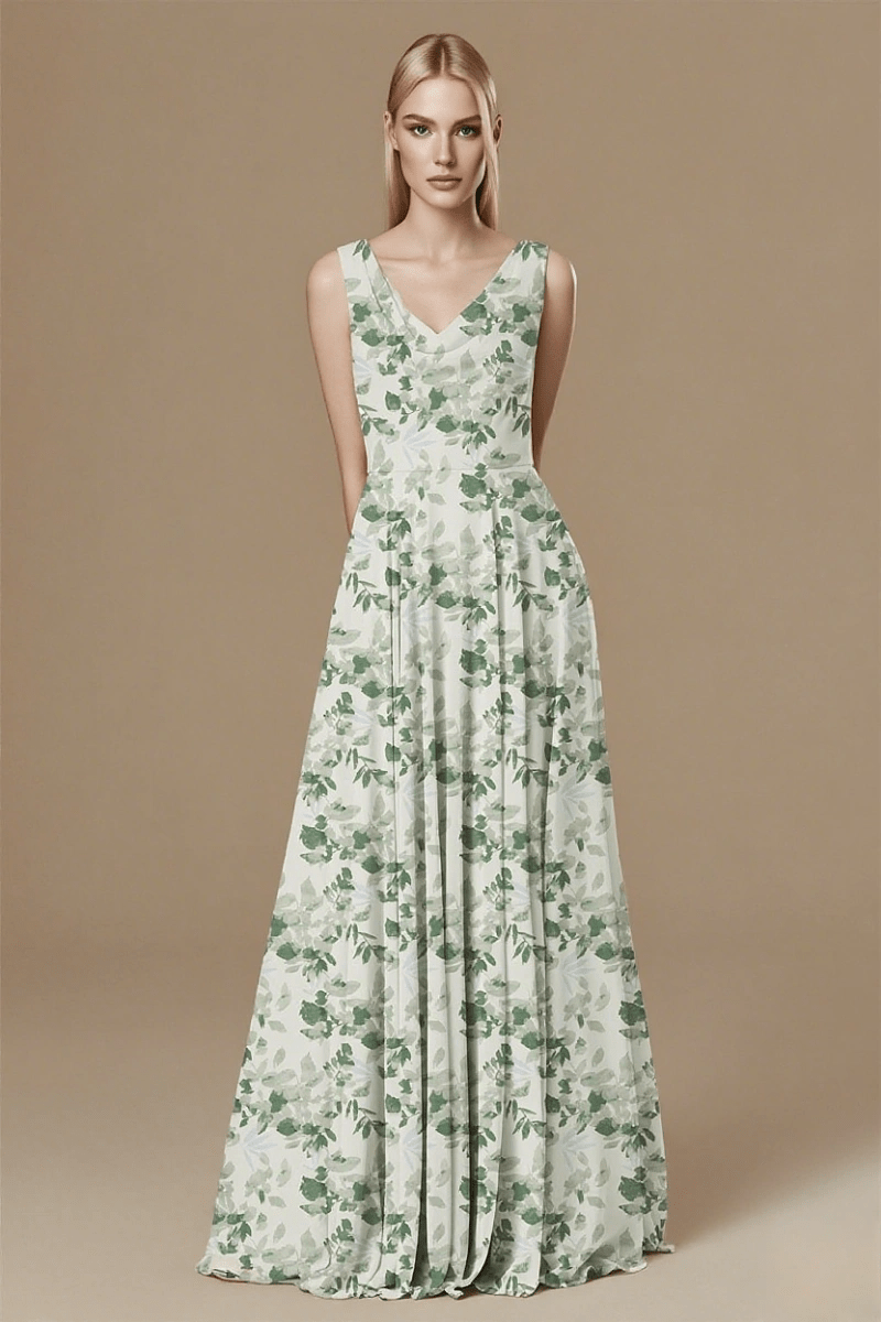 Sage Green Bridesmaid Dresses | PromDressClub