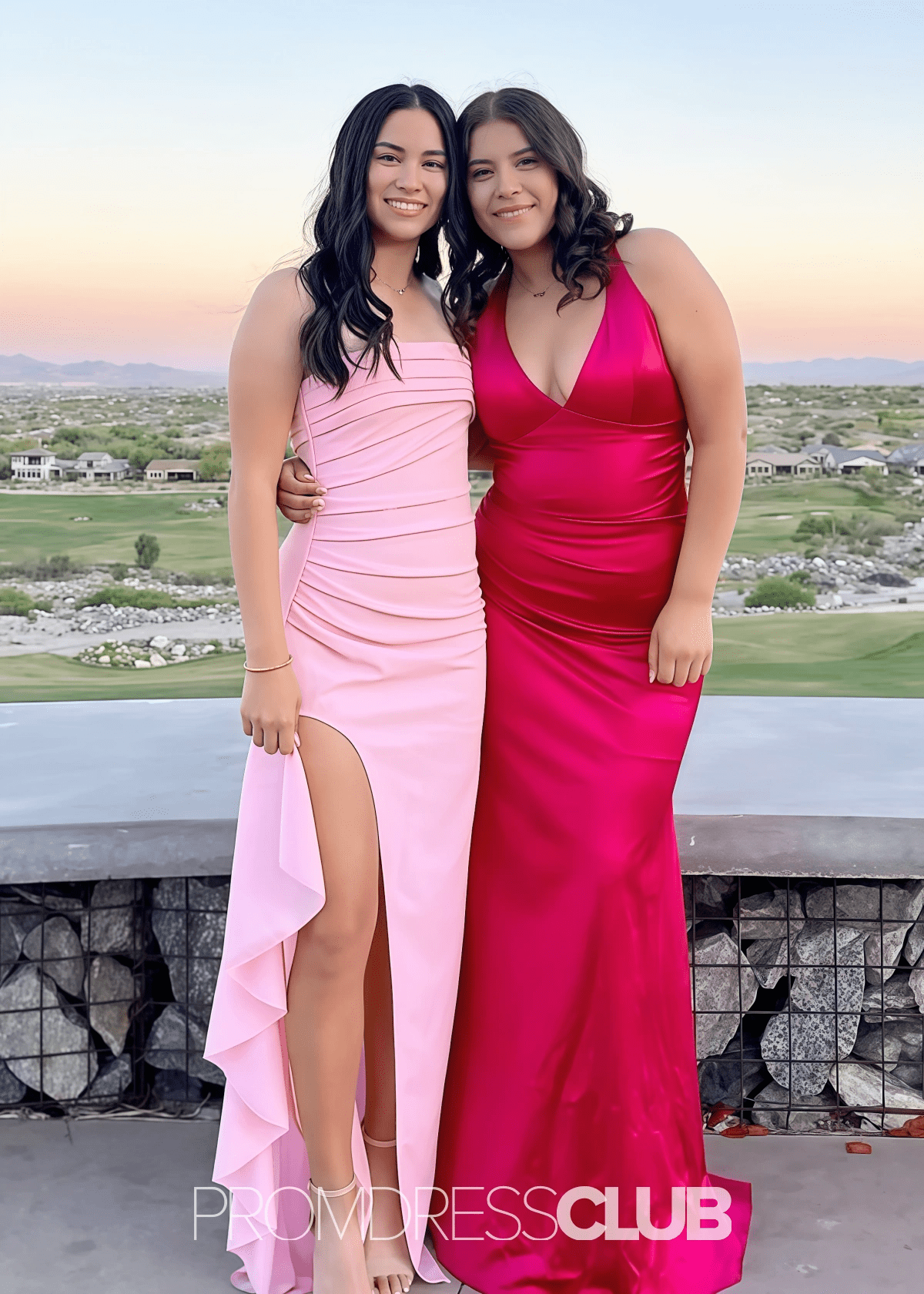 Michaelia | Mermaid Ruched Plus Size Yellow Satin Long Prom Dress Stores Near Me - Price #price_variant_lowest# - Light Pink - PromDressClub