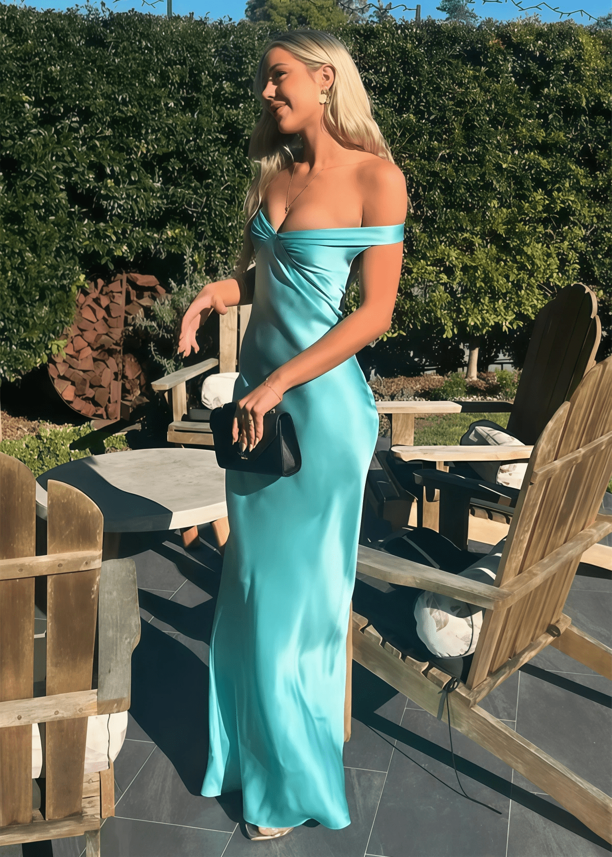 Michelle | Mermaid Aqua Satin Long Formal Dress Stores Near Me - Price #price_variant_lowest# - Aqua - PromDressClub