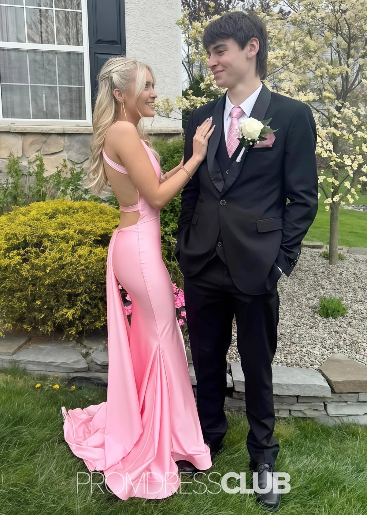 Mirabelle | Trumpet Mermaid Light Pink Maxi Prom Dress Stores Near Me - Price #price_variant_lowest# - Light Pink - PromDressClub