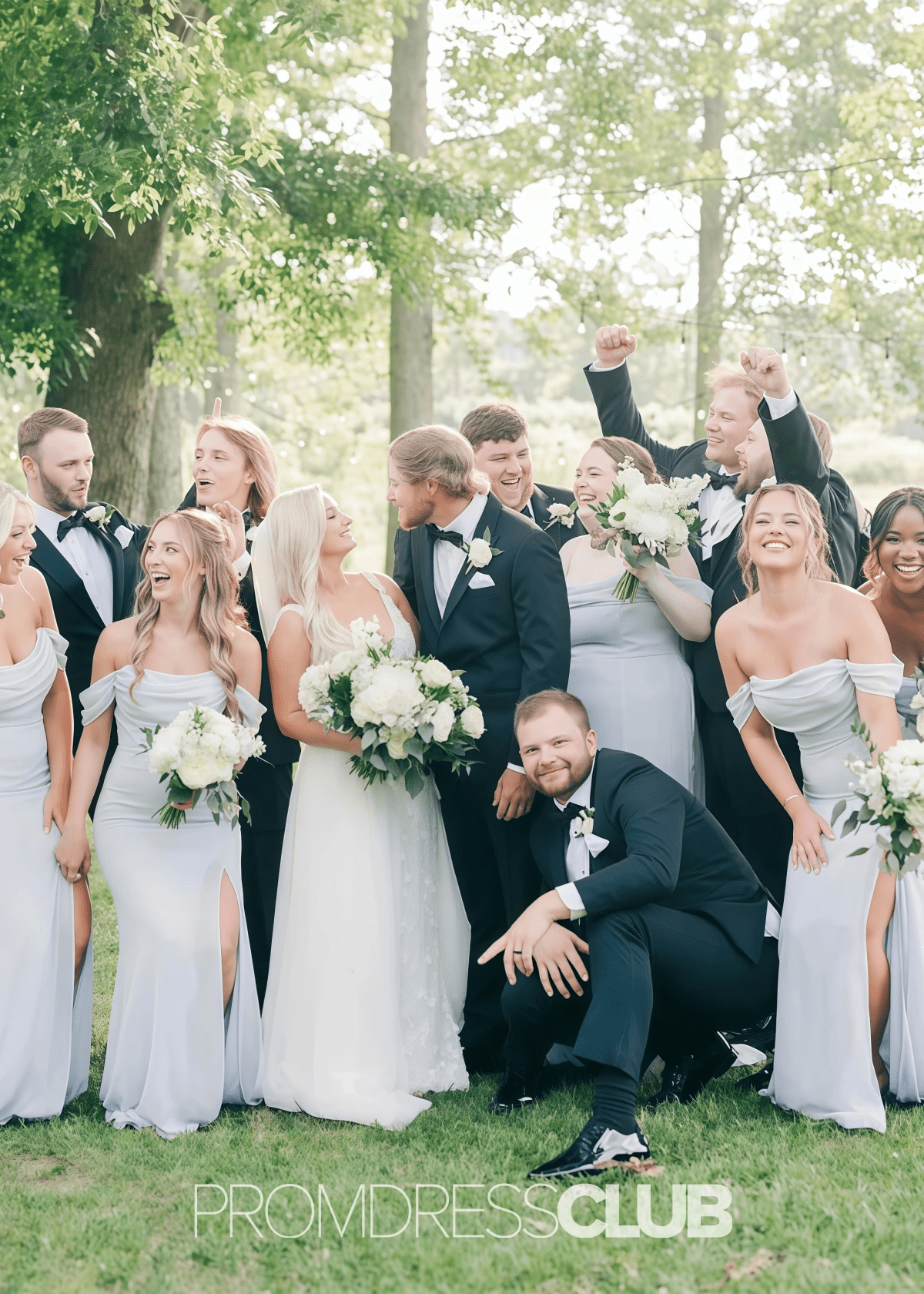 Rosemary | Mermaid Straps Pleated Light Blue Satin Long Bridesmaid Dress - Price #price_variant_lowest# - Light Blue - PromDressClub
