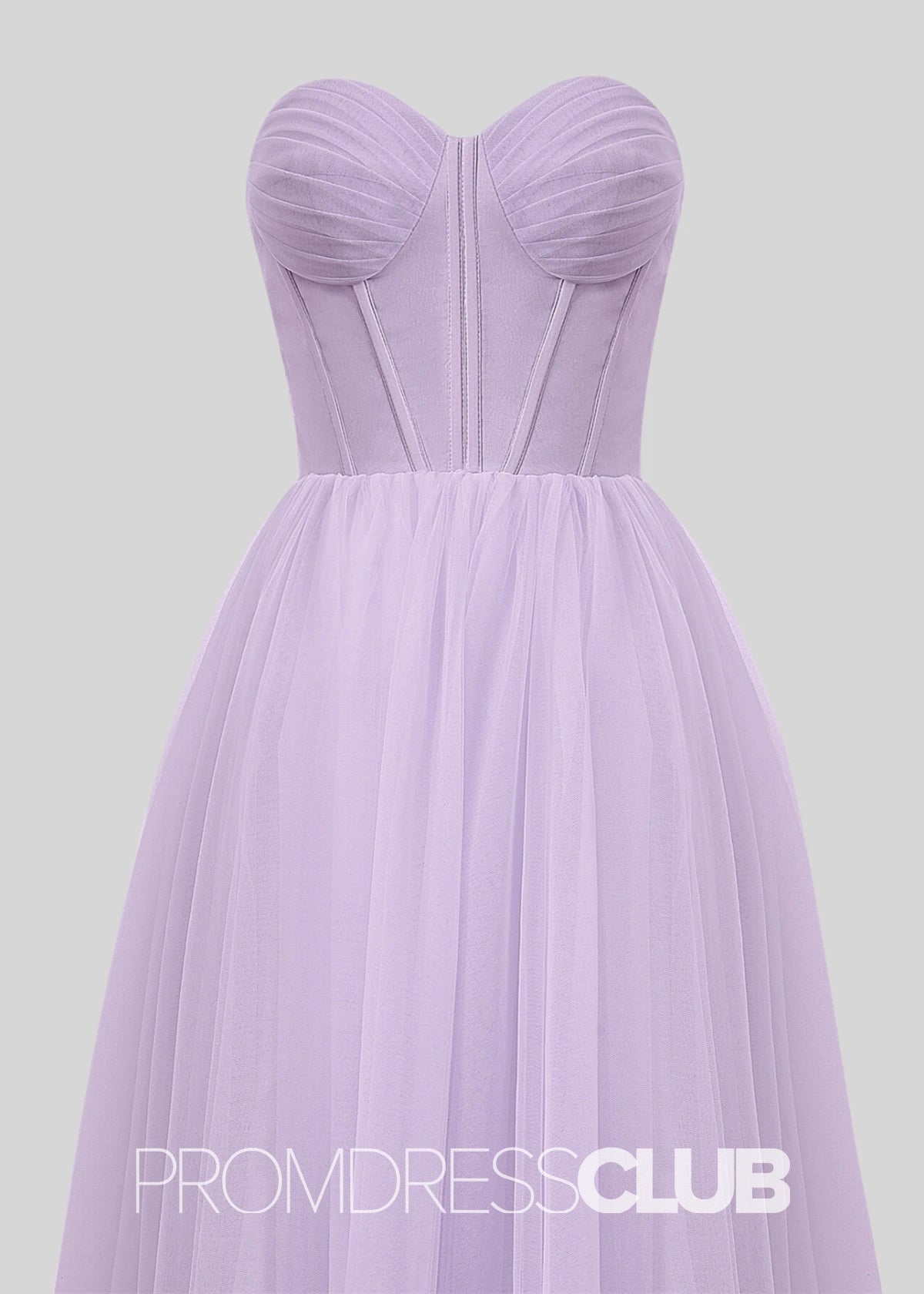 Salome |Green Long Prom Dresses Stores Near Me With A Line Strapless Puffy Tulle - Price #price_variant_lowest# - Lilac - PromDressClub