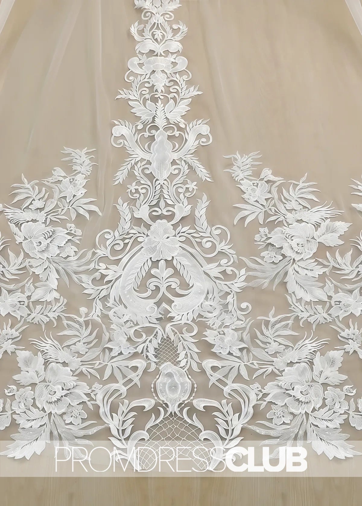 Shaped Bridal Veil With Vintage Lace Cathedral Wedding Veil - Price #price_variant_lowest# - Black - PromDressClub