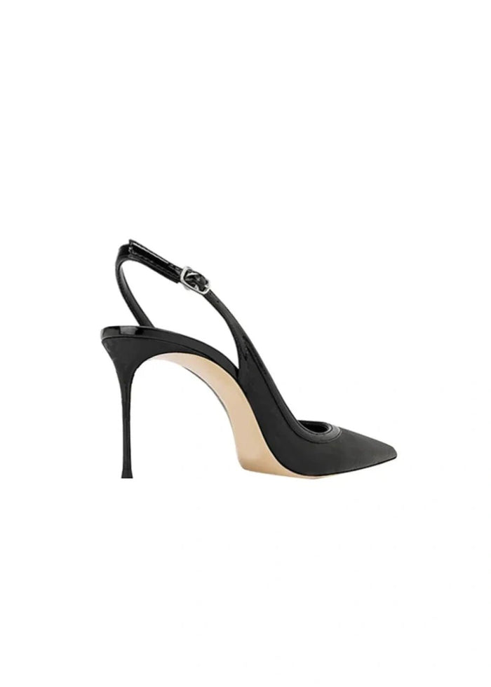 Stylish Sage Green Heels, Black High Heel Pumps & Champagne Satin Heels for Every Occasion - Black - PromDressClub