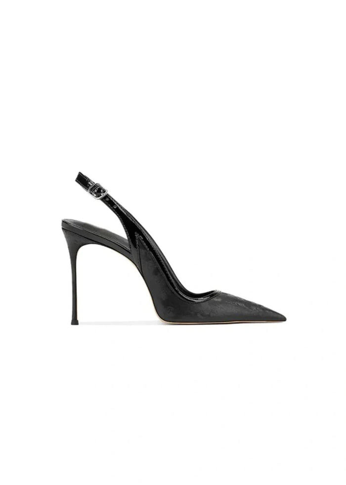 Stylish Sage Green Heels, Black High Heel Pumps & Champagne Satin Heels for Every Occasion - Black - PromDressClub