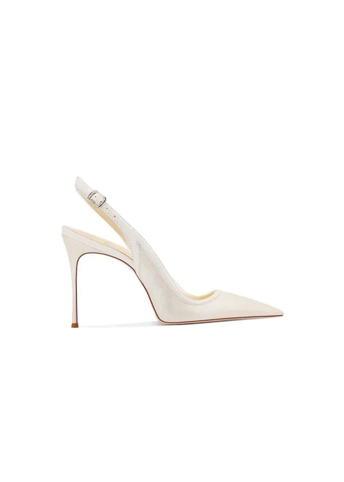 Stylish Sage Green Heels, Black High Heel Pumps & Champagne Satin Heels for Every Occasion - Champagne - PromDressClub