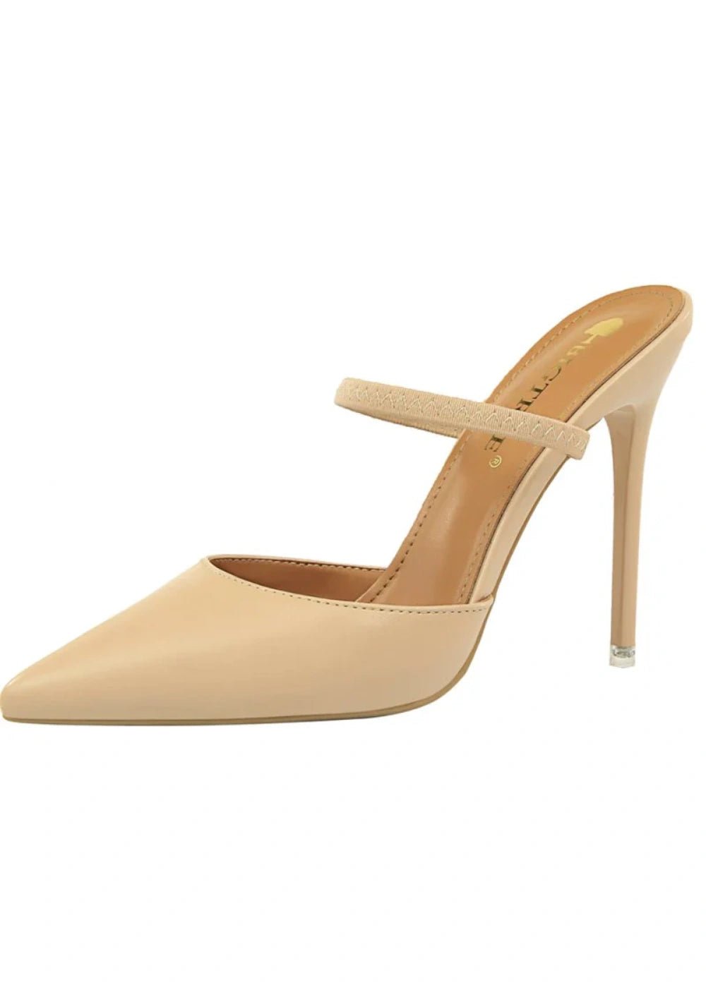 Stylish Women White Sandals: Elevate Your Look with Pointed Toe Sandals - Apricot - PromDressClub