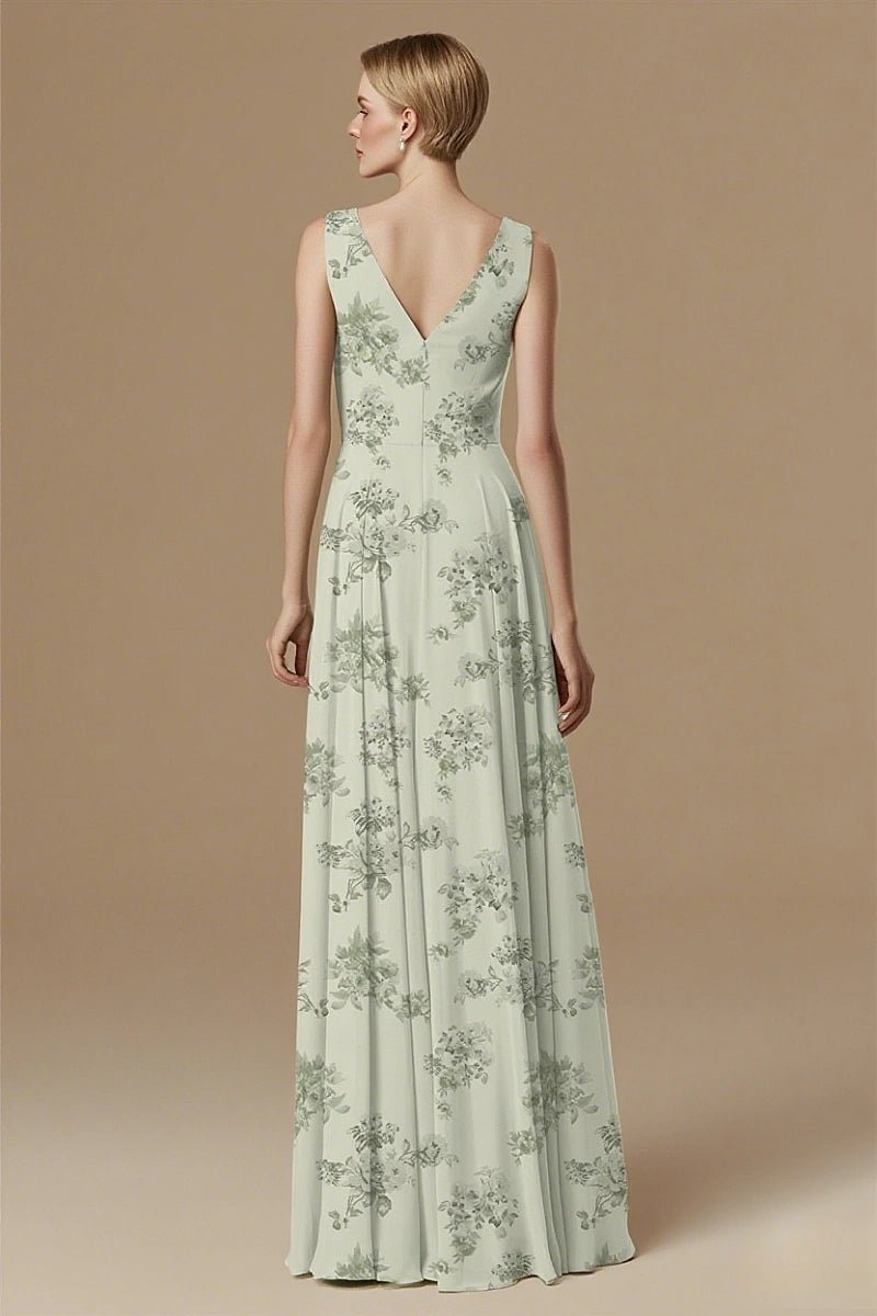 Sweetest Admirer Sage Green Floral Bridesmaid Dress Rustic Charm - Sage Floral - PromDressClub