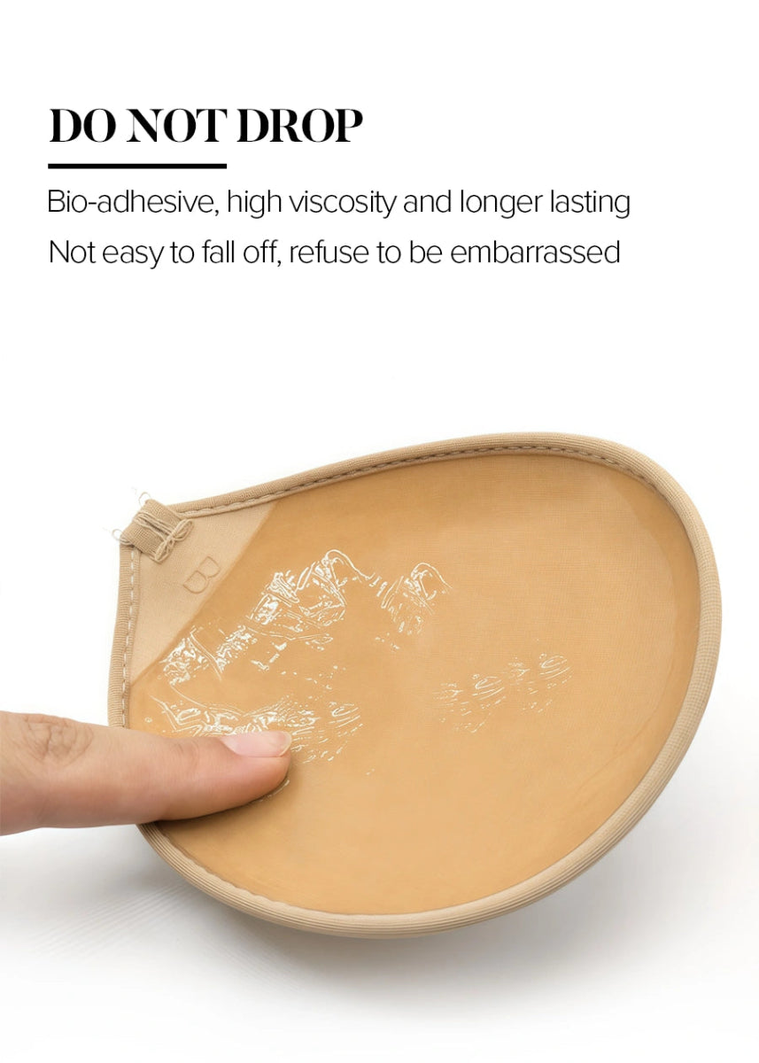 Ultra - Comfortable Silicone Bras Black and Nude Essentials for Effortless Style - Nude - PromDressClub