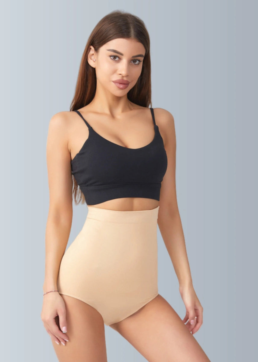 Versatile Shapewear Underwear for Built In Dresses Plus Size Bodysuits - Apricot - PromDressClub