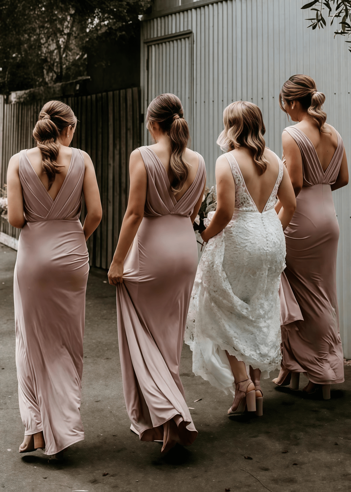 Yvonne | Amazing Pleated Pink Chiffon Maxi Bridesmaid Dress with V - Neck and Sleeveless - Price #price_variant_lowest# - Pink - PromDressClub